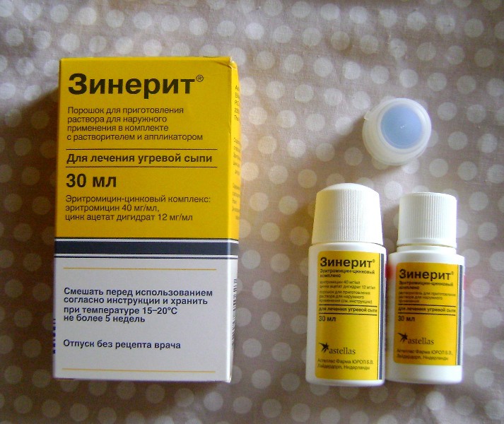 Зинерит для лечения прыщей